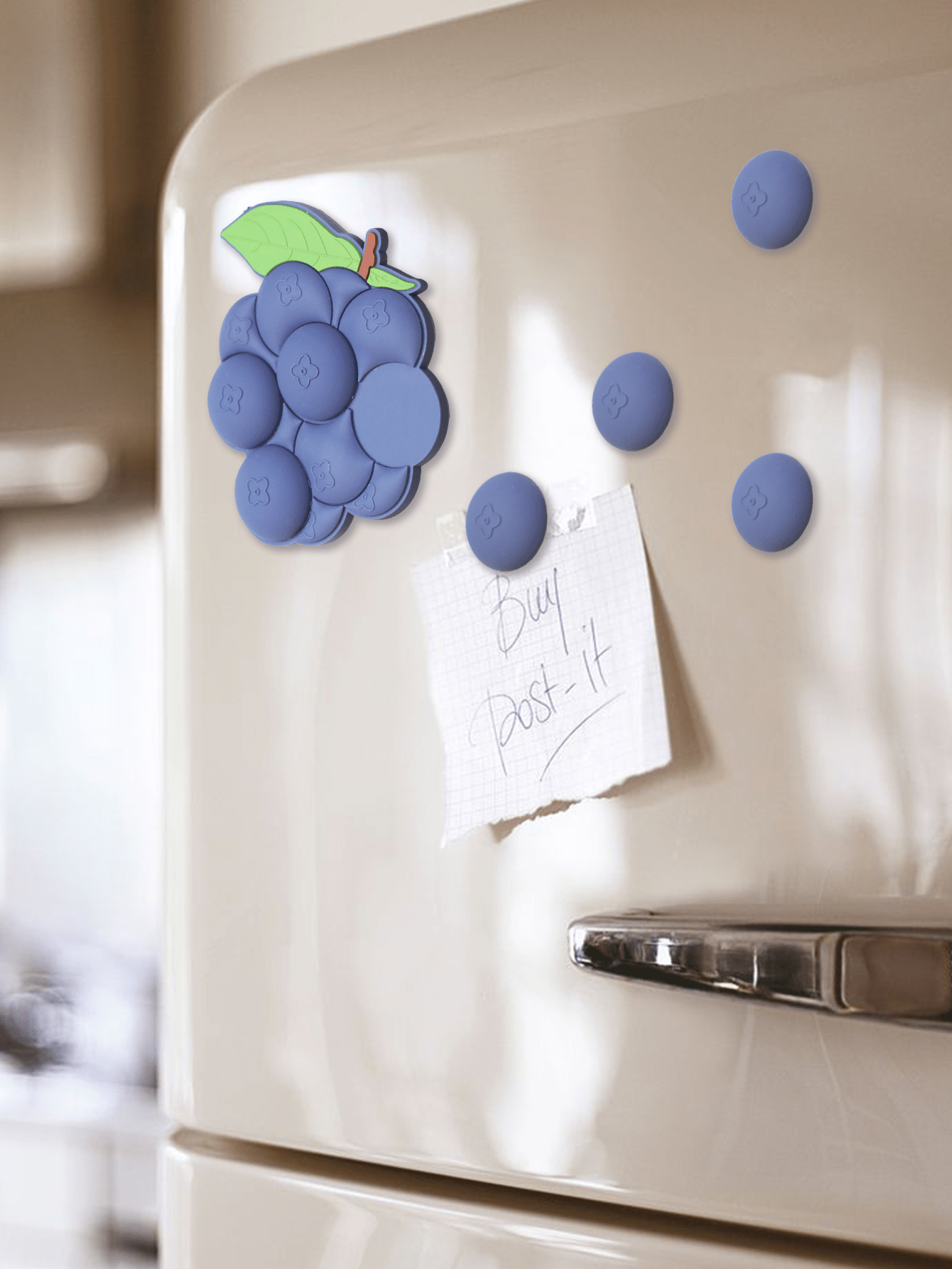 3D Berry and Peas Pod Magnet