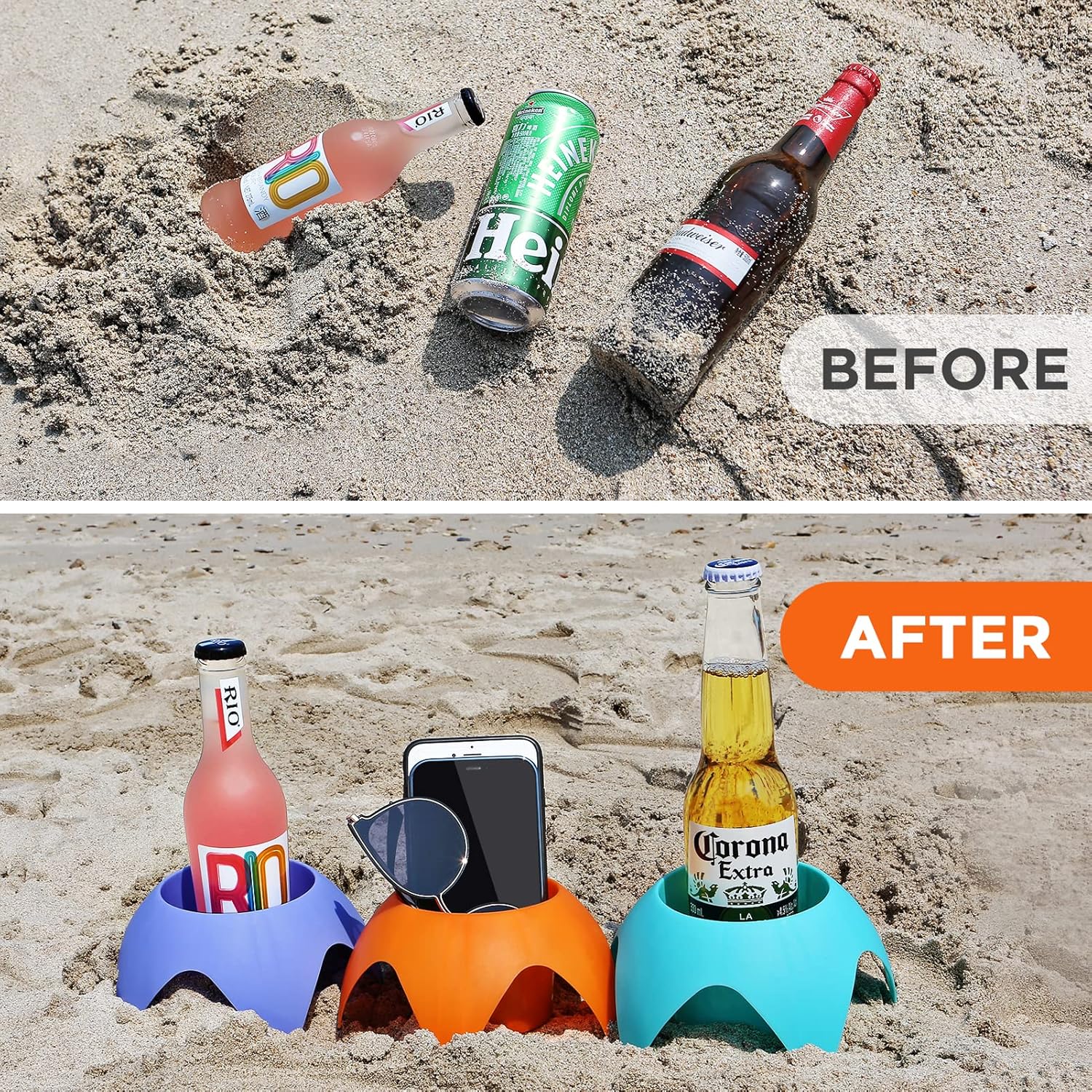 Beach Drink Cup Holder Sand Coasters