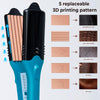 3D Hair Straightener & Crimper with Interchangeable Plates