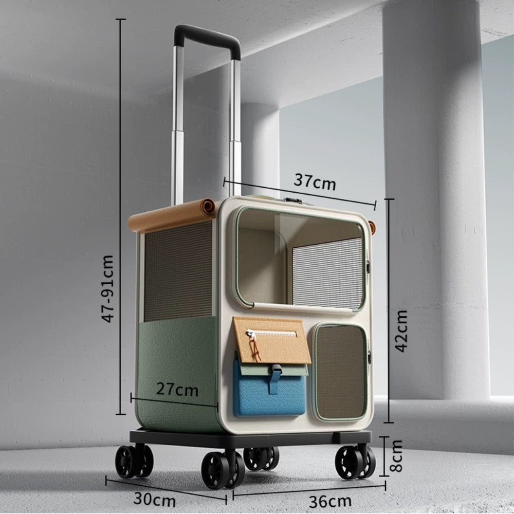3-in-1 Pet Carrier with Wheels