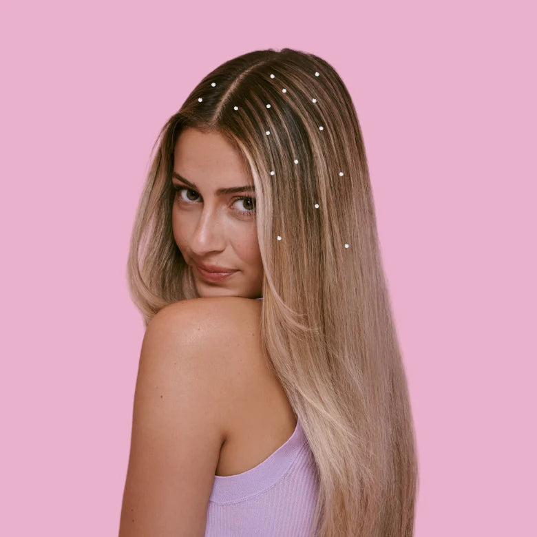 Reusable Bling Bling Hair Gem Stamper + 180 Gems
