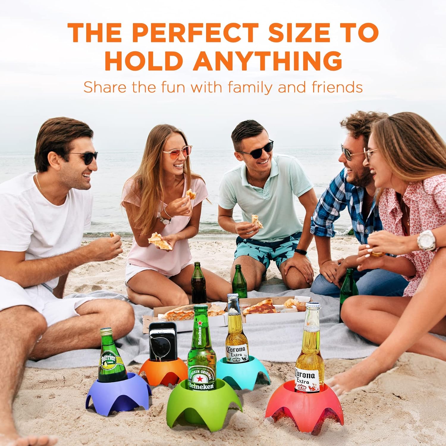 Beach Drink Cup Holder Sand Coasters