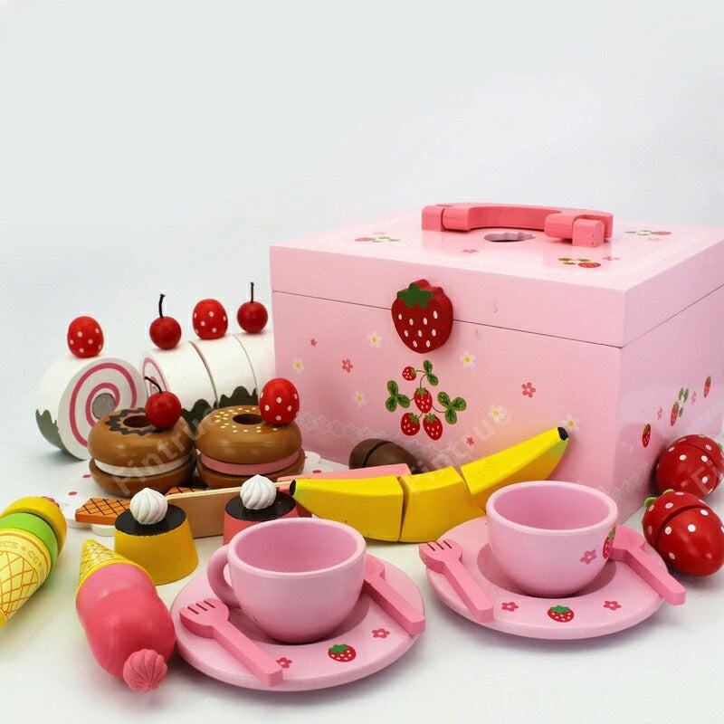 Sweet Fantasy Wooden Dessert Box (33-Piece)
