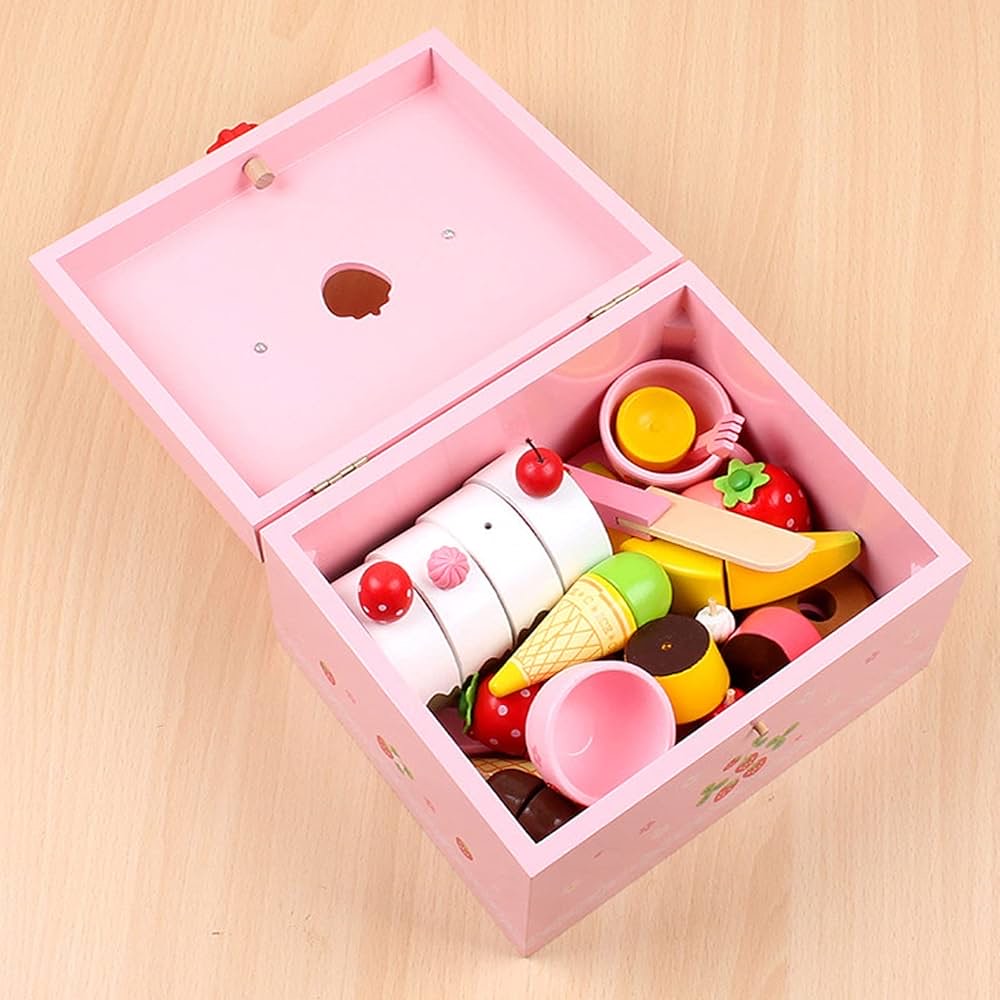 Sweet Fantasy Wooden Dessert Box (33-Piece)
