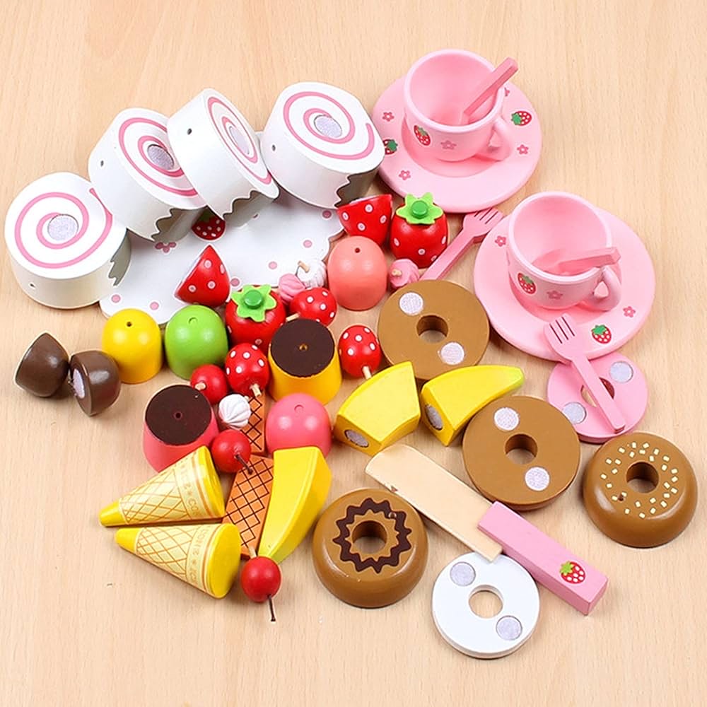 Sweet Fantasy Wooden Dessert Box (33-Piece)