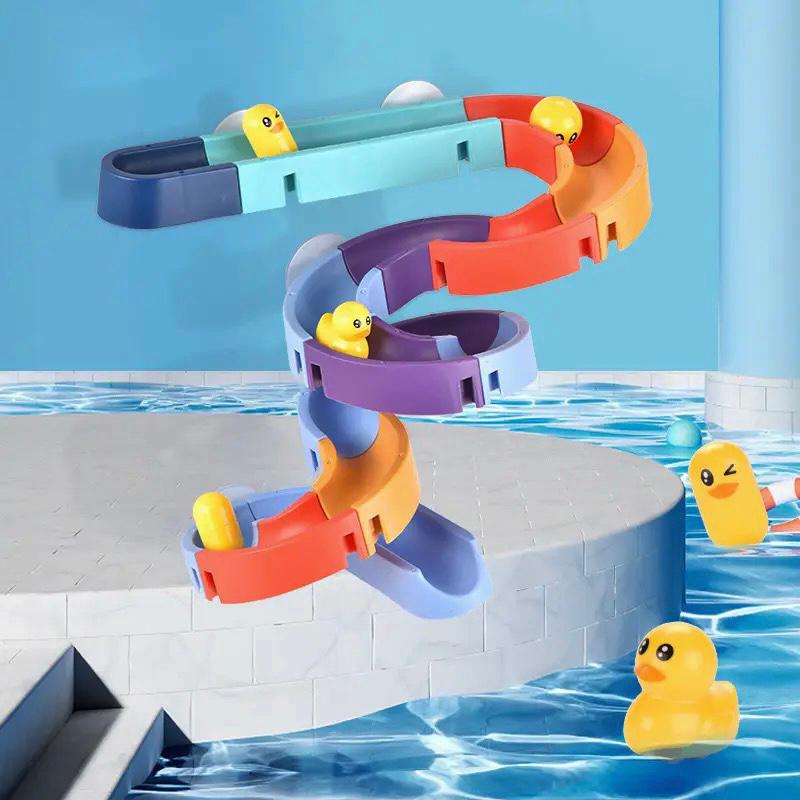 Baby Products Online - Jiosdo Bath Toys - 62 Pcs Duck Water Slide