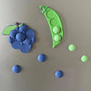 3D Berry and Peas Pod Magnet