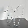 Butterfly Vase Flowers Acrylic Pot Desk