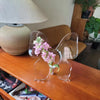 Butterfly Vase Flowers Acrylic Pot Desk