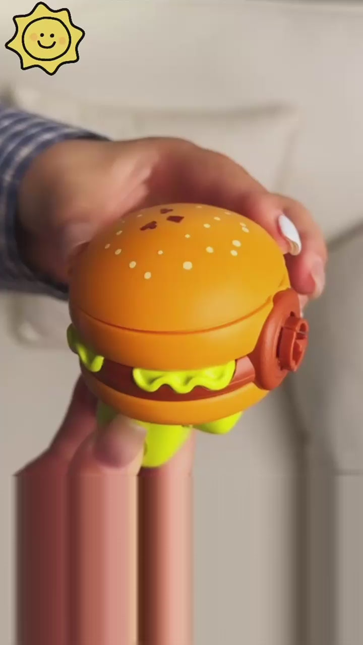 Burger & Fries Spinning Top Launcher - Set of 2 Pcs
