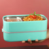 Double layer lunch box