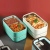 Double layer lunch box