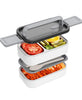 Double layer lunch box