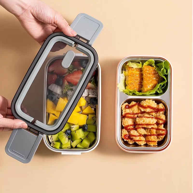 Double layer lunch box