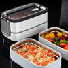 Double layer lunch box